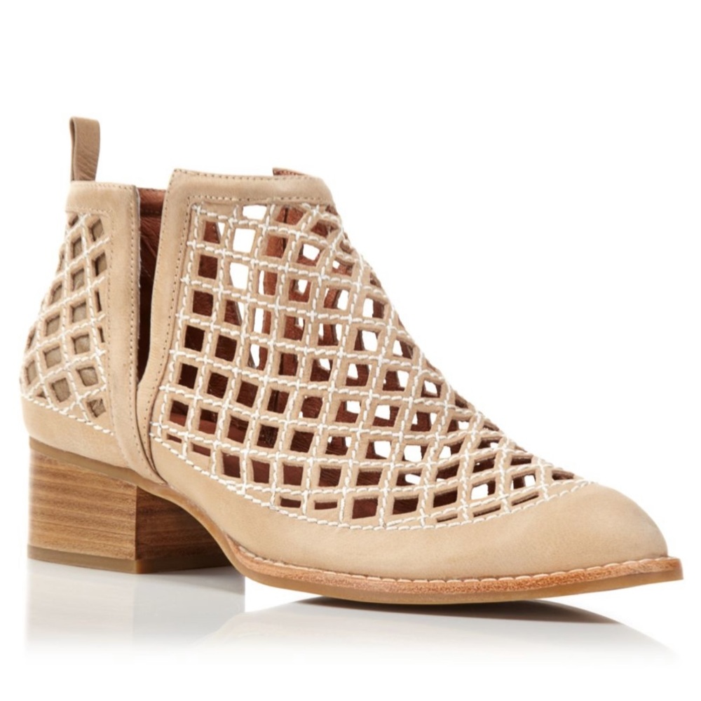 Jeffrey Campbell Taggart Cut Out Ankle Booties Sz6